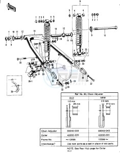 F8 (BISON A) 250 (BISON A) drawing SWING ARM_SHOCK ABSORBERS