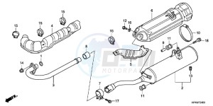 TRX420FPMB drawing EXHAUST MUFFLER