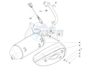 ZIP 50 4T 25 KMH NOABS E4 25kmh (EMEA) drawing Silencer