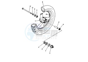 TRX 850 drawing FRONT WHEEL