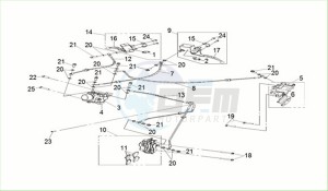 CRUISYM a 125 (LV12W3Z1-EU) (E5) (M3) drawing FR.-RR. BRAKE