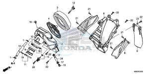 CRF250R Europe Direct - (ED) drawing AIR CLEANER