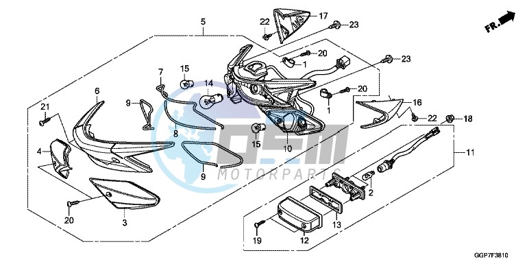 REAR COMBINATION LIGHT (NSC50/MPD/WH)