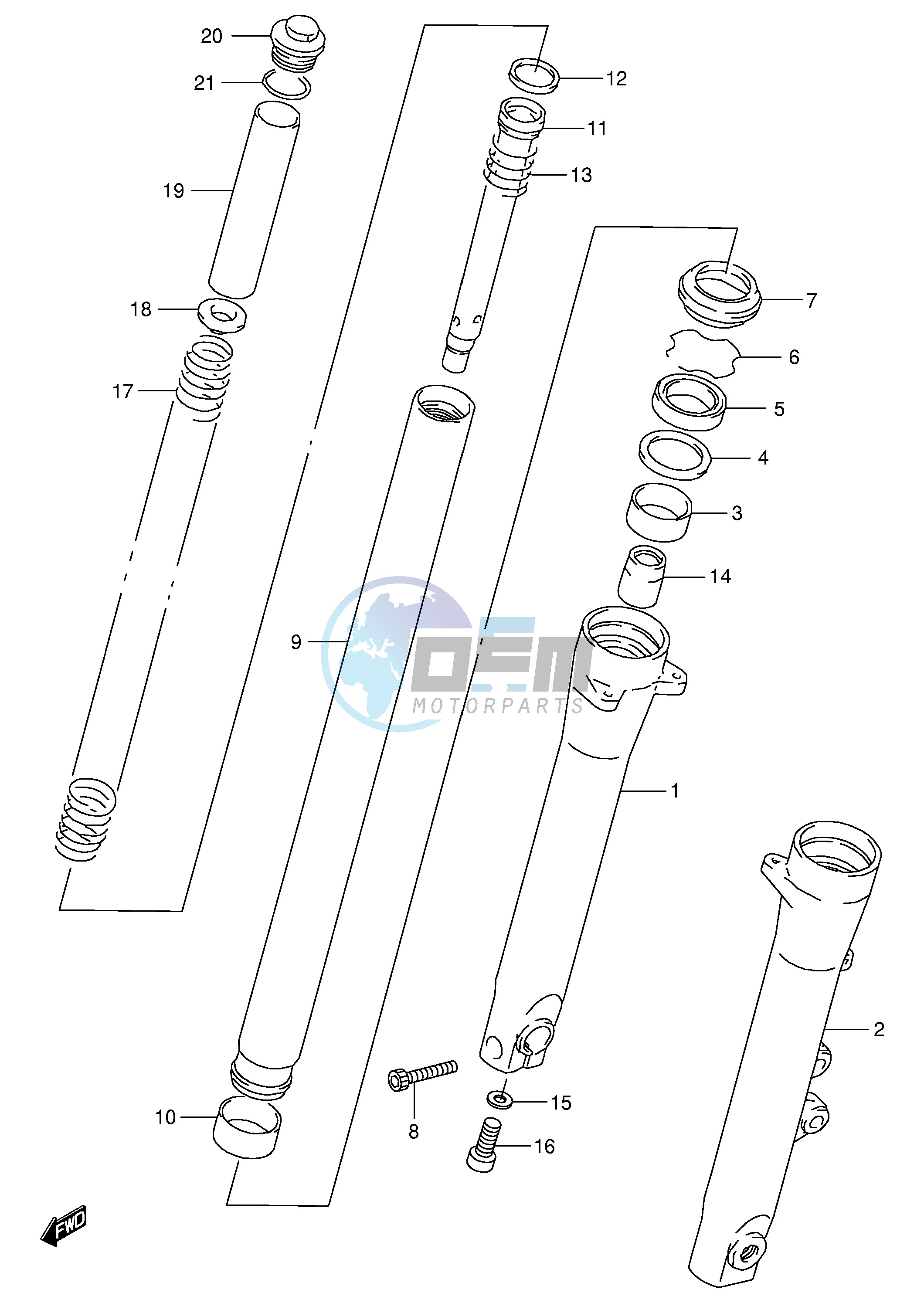 FRONT DAMPER (MODEL P R T)