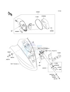 VN 900 D[VULCAN 900 CLASSIC LT] (6F-9F) D9F drawing TAILLIGHT-- S- --- JKAVN2D1 7A011497 - - -