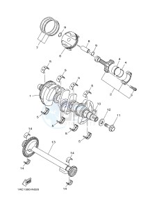 MTN850 MTN-850-A MT-09 ABS (BS29) drawing CRANKSHAFT & PISTON