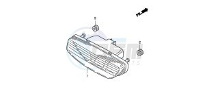 TRX400EX SPORTRAX 400EX drawing TAILLIGHT (TRX400EX8)