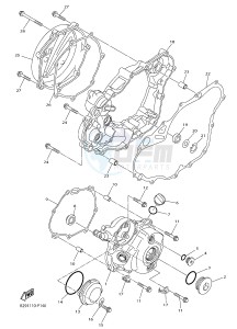 WR250F (2GBC 2GBD 2GBE) drawing CRANKCASE COVER 1