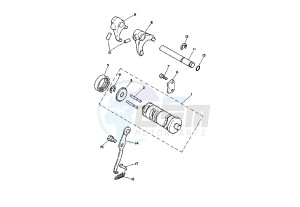 PW 80 drawing SHIFT CAM - FORK