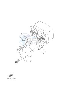 YFM450FWBD YFM45KPAJ KODIAK 450 EPS (BB57) drawing TAILLIGHT