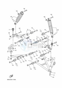 YFM450FWB KODIAK 450 (BHS2) drawing FRONT SUSPENSION & WHEEL