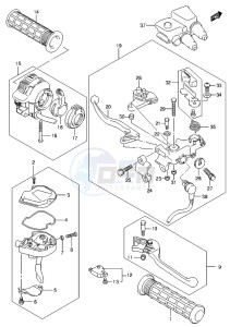 LT-Z400 drawing HANDLE LEVER