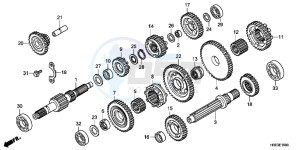 VFR1200XH Europe Direct - (ED) drawing FRONT WHEEL