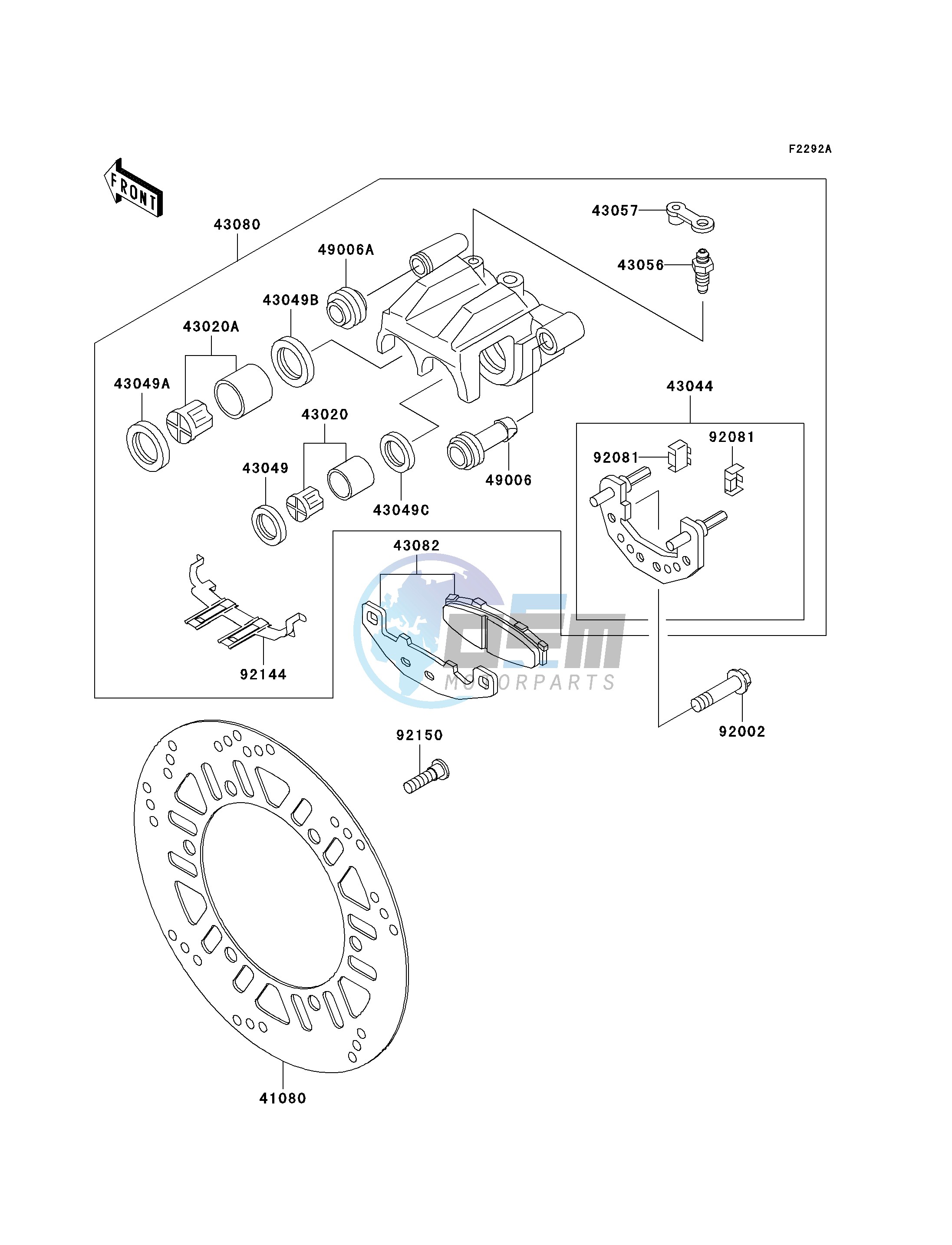 FRONT BRAKE-- F18_F19- -