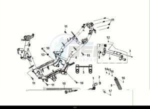 CROX 50 (AE05WB-EU) (E5) (M1) drawing FRAME BODY - ENGINE MOUNT