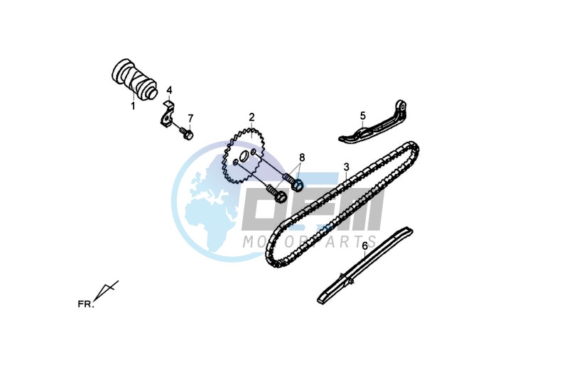 CHAIN / CHAIN TENSIONER / CHAIN GUIDE