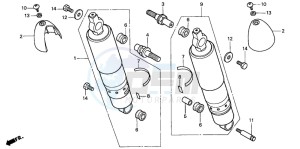 VT1100C3 drawing REAR CUSHION