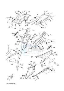 YZF-R125 R125 (5D7K 5D7K 5D7K 5D7K) drawing COWLING 1