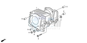 CRF50F drawing CYLINDER