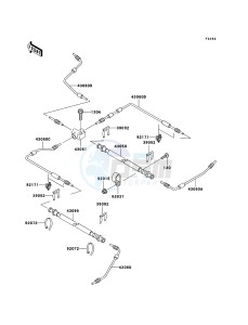 MULE 3010 DIESEL 4x4 KAF950B7F EU drawing Brake Piping