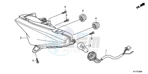 CBR250RB drawing TAILLIGHT