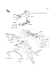 ZR 1000 B [Z1000 EUROPEAN] (B7F-B9F) 0B8F drawing TAILLIGHT-- S- -