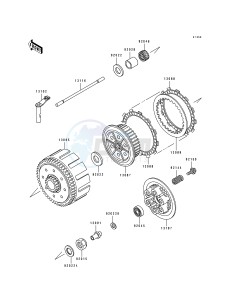 KDX 250 D [KDX250] (D1-D4) [KDX250] drawing CLUTCH