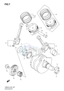 VZ800 drawing CRANKSHAFT