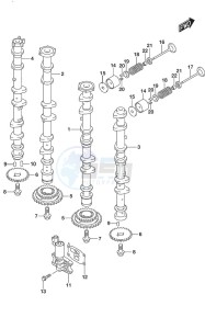 DF 250 drawing Camshaft (DF 250S)