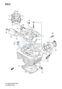 LT-F400 (P3-P28) drawing CYLINDER HEAD