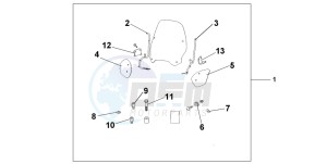 PES150 125 drawing WINDSHIELD