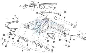 NA 850 Mana GT (AU, CN, EU, GB, IN, JP, K, USA) drawing Swing arm