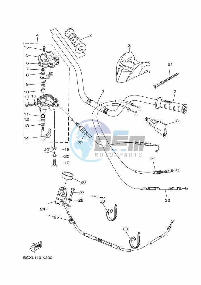 STEERING HANDLE & CABLE