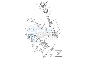 FZS FAZER (FZS600S) 600 drawing CRANKSHAFT PISTON