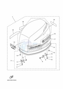 F115AETX drawing FAIRING-UPPER