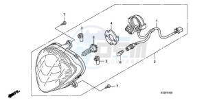 PES125R9 UK - (E / STC 2E) drawing HEADLIGHT