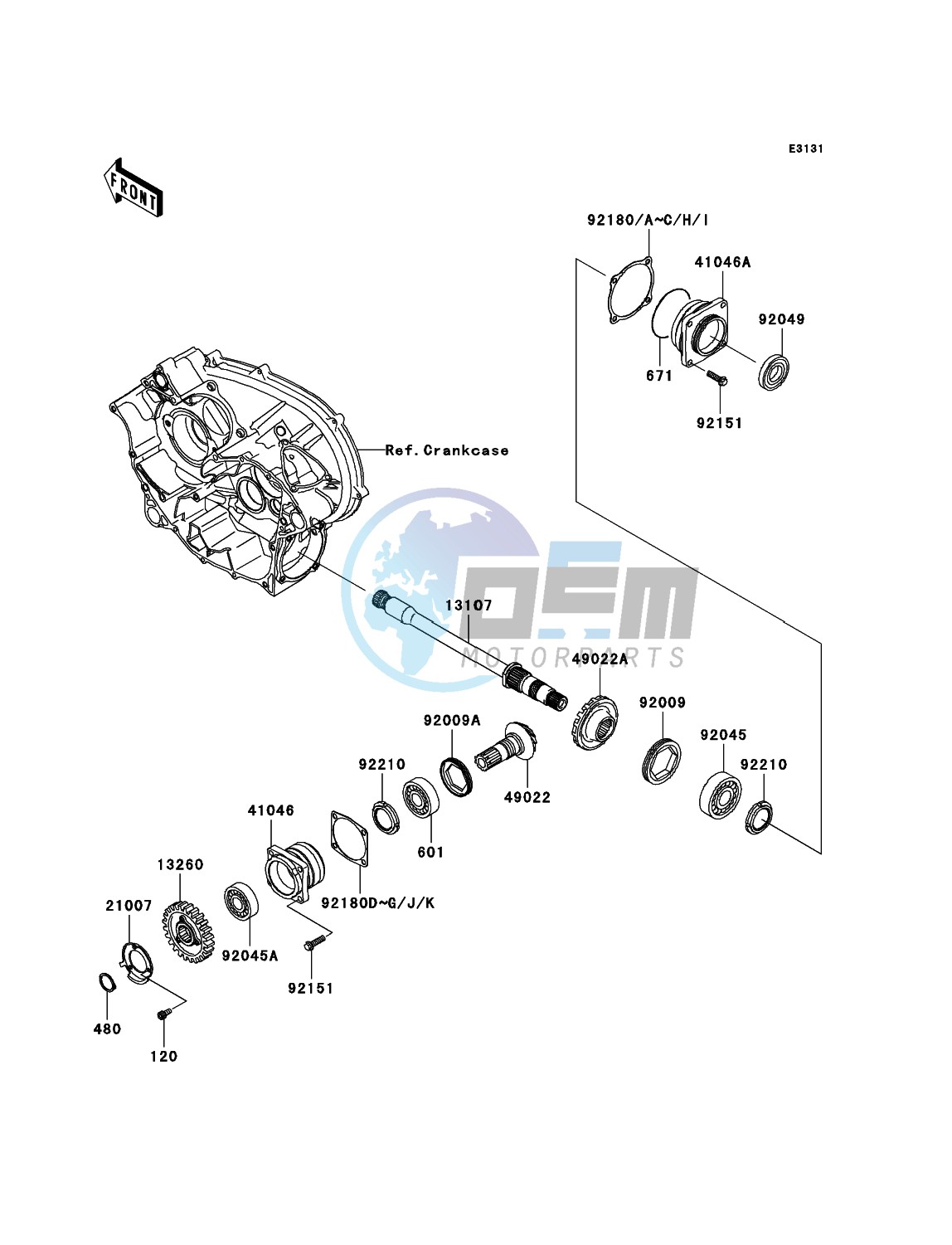 Front Bevel Gear