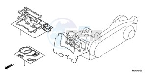 FJS600AB SilverWing ED drawing GASKET KIT A