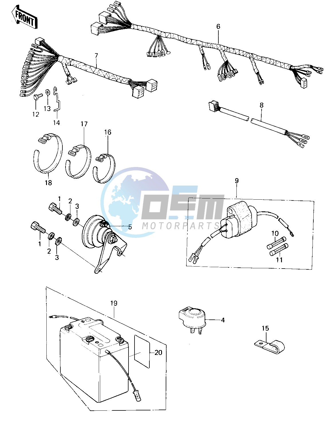 CHASSIS ELECTRICAL EQUIPMENT -- 80-81 KL250-A3_A4- -