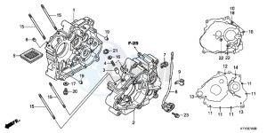 CBR125RTD CBR125RT UK - (E) drawing CRANKCASE