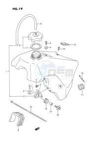 RM125 (E3) drawing FUEL TANK (MODEL N)