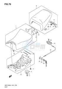 GSF-1250S BANDIT EU drawing SEAT