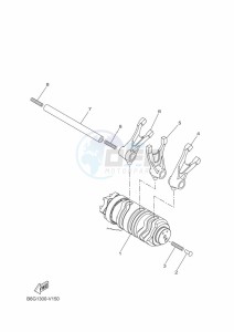 MT-125 MTN125-A (B6G2) drawing SHIFT CAM & FORK