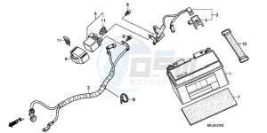 CBR600RRA Korea - (KO / ABS) drawing BATTERY