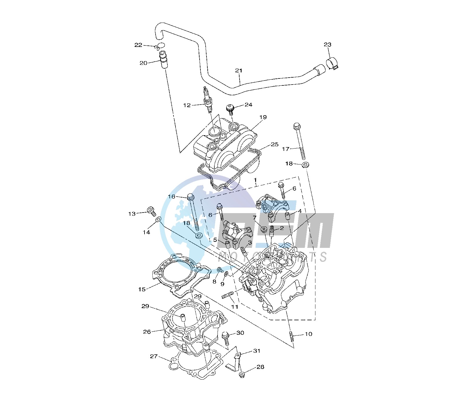 CYLINDER AND HEAD