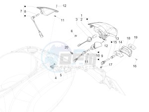 150 Sprint iGet 4T3V ie (APAC) (AU, EX, Jp, RI, TW) drawing Rear headlamps - Turn signal lamps