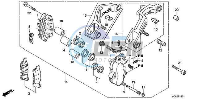 L. FRONT BRAKE CALIPER