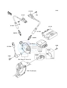 KVF650 4x4 KVF650D9F EU GB drawing Ignition System