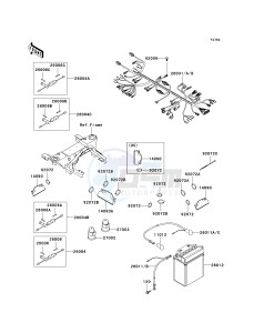 KVF 360 A [PRAIRIE 360 4X4] (A6F-A9F) A6F drawing CHASSIS ELECTRICAL EQUIPMENT