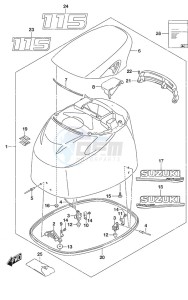 DF 115A drawing Engine Cover